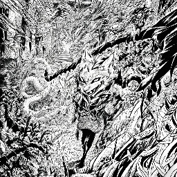 The furry wolf-girl walks through the jungle while a snake stalks her from behind.